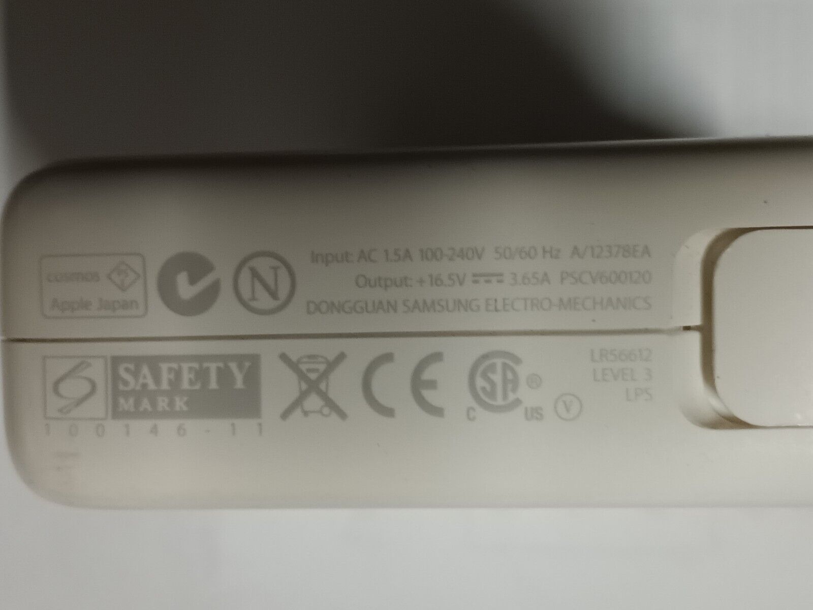 Alimentatore Originale Apple MacBook MagSafe 16,5V 3,65A 60W 5Pin1 A1184 A1344 - immagine 3